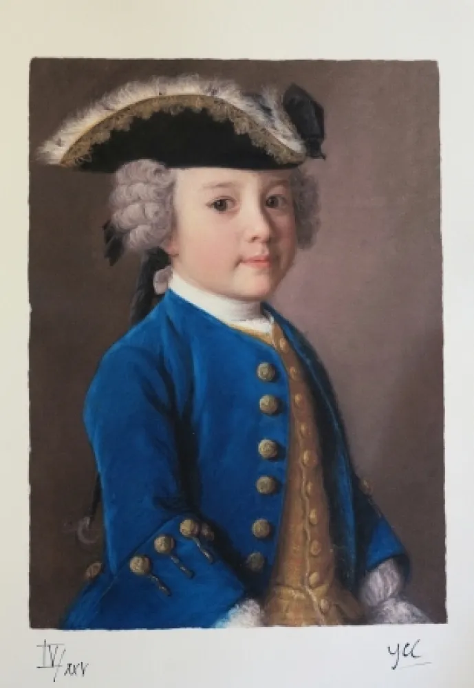 Gravura Digital Liotard - Jacques de Chapeaurouge - 1752