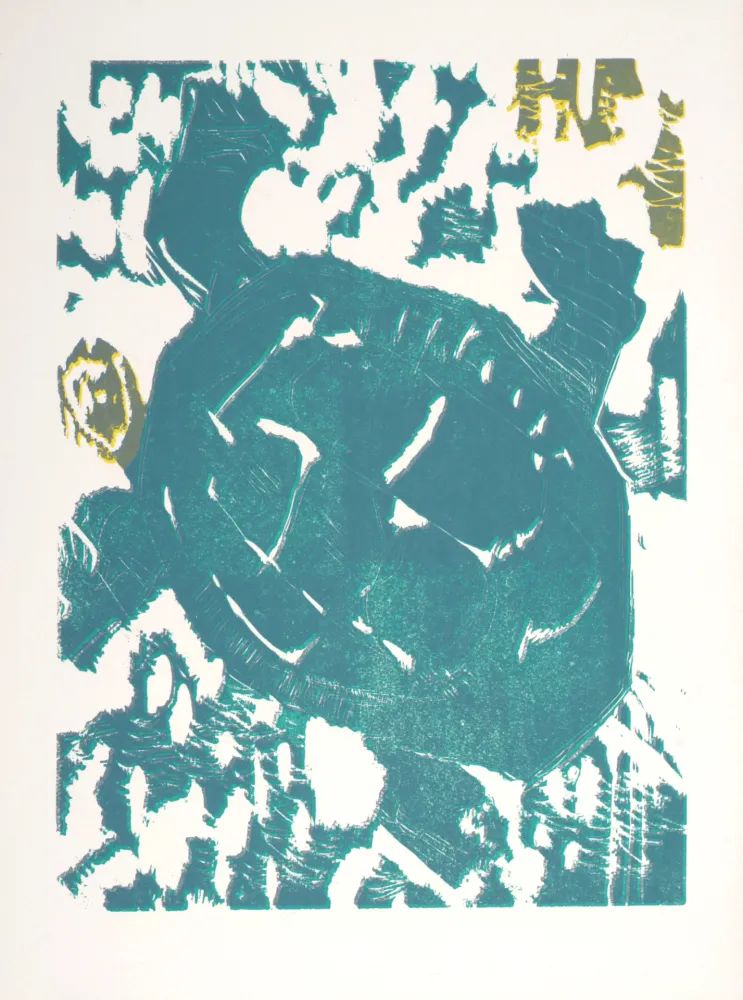 Xilogravura Lorjou - La Tortue, 1965