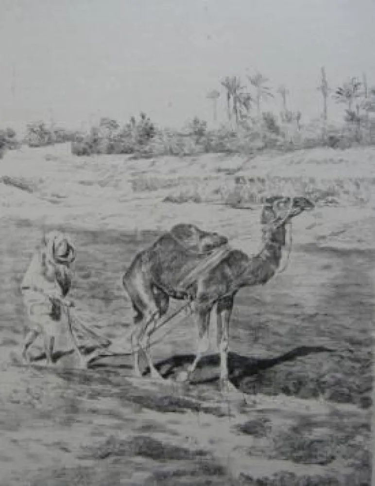 Litografia Lunois - Laboureur du Kef