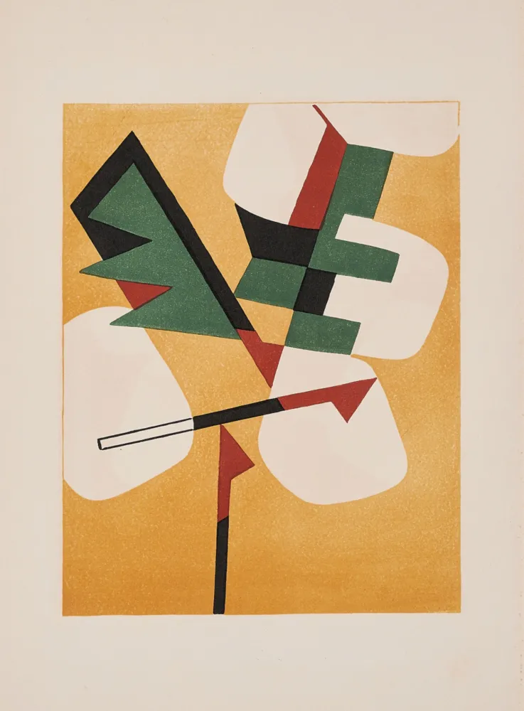 Litografia Magnelli - Jean Arp - Alberto Magnelli & Sophie Taeuber-Arp, Aux Nourritures Terrestres, 1950 