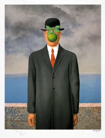 Litografia Magritte - Le fils de l'homme