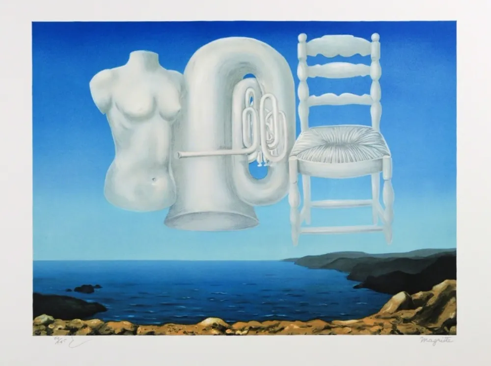 Litografia Magritte - Le Temps Menaçant