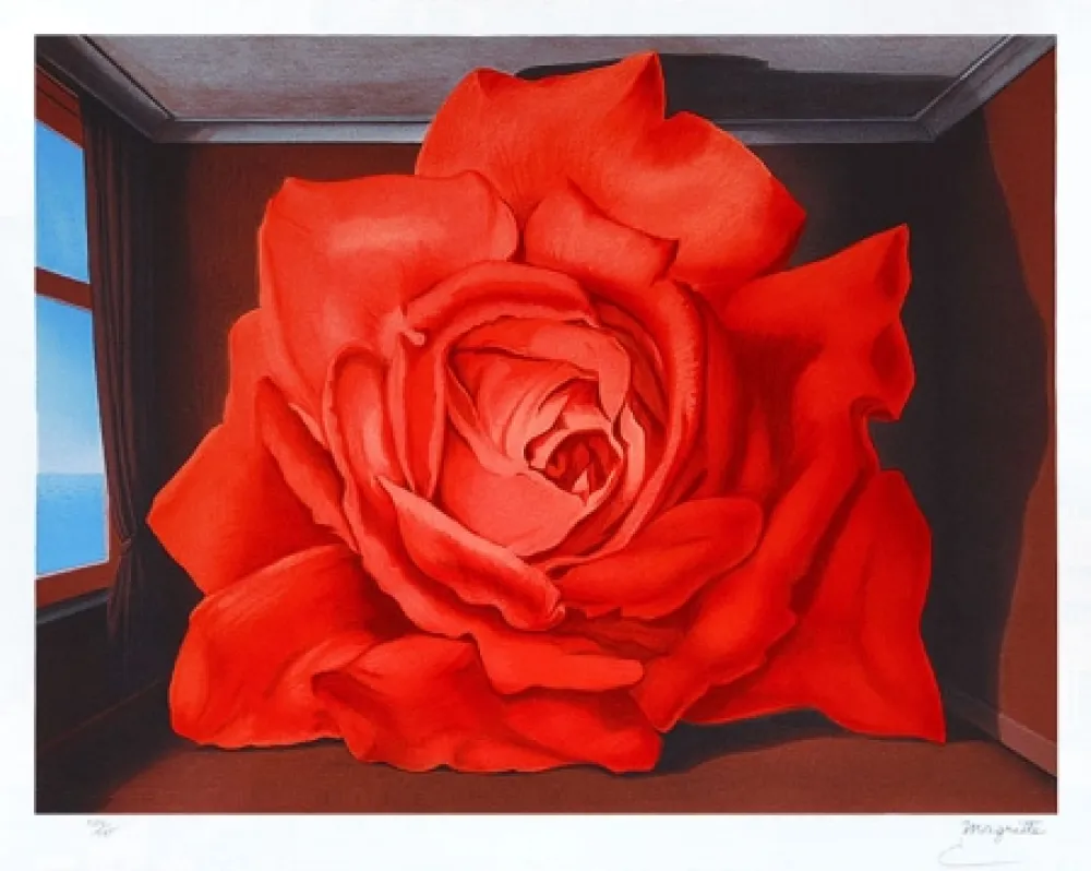 Litografia Magritte - Le tombeau des lutteurs