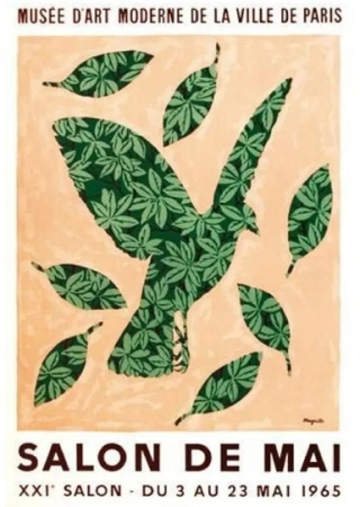 Cartaz Magritte - Salon de mai 1965 