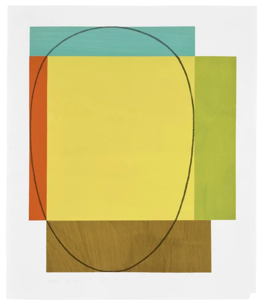 Xilogravura Mangold - Five Color Frame