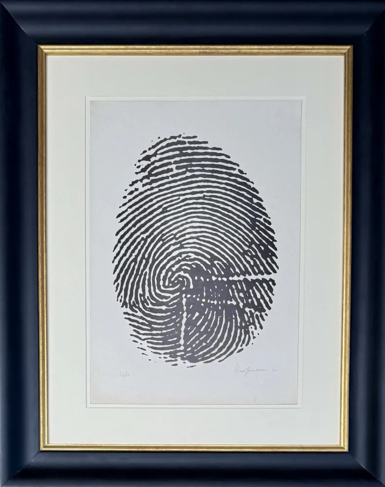 Múltiplo Manzoni - Piero Manzoni (1933-1963) - Left thumbprint - Photolithograph on paper - 1960