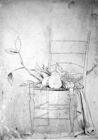 Água-Forte Manzu - La seggiola