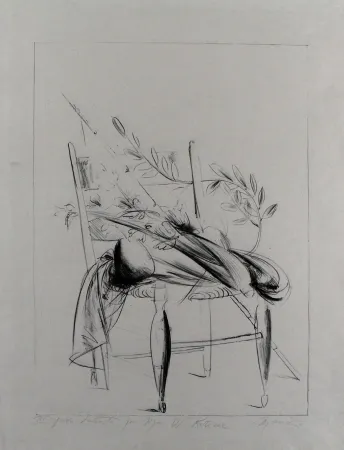 Litografia Manzu - Natura morta