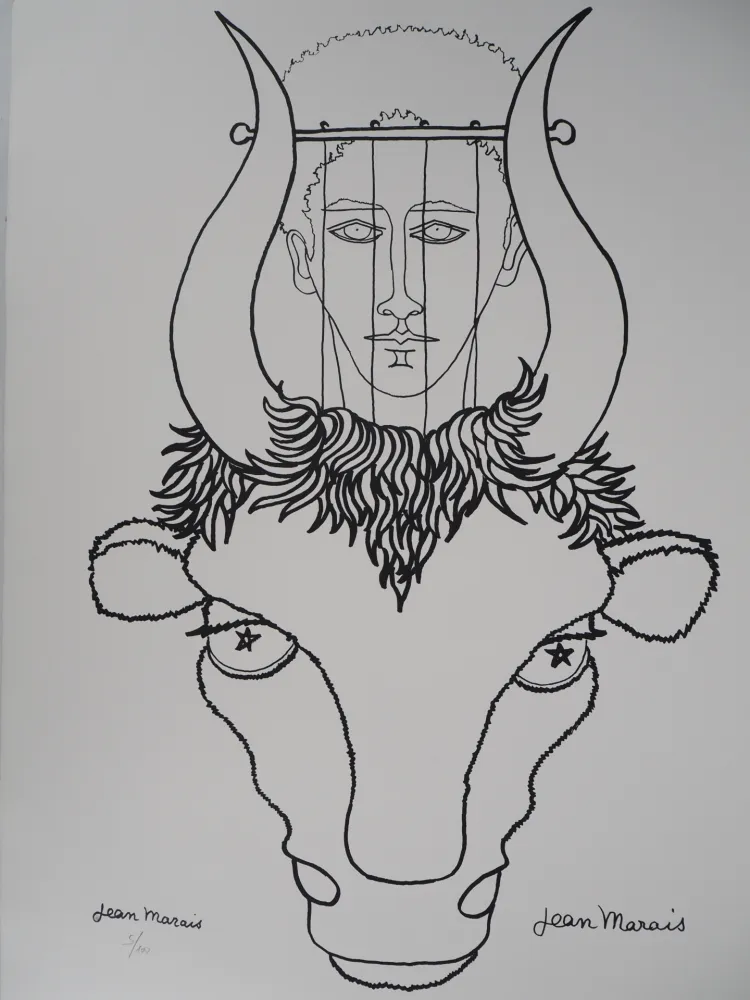 Litografia Marais  - Mythologie : Hommage à Pan