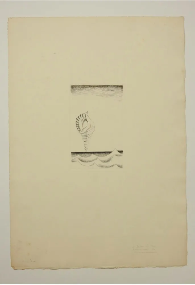 Água-Forte Marcoussis - Chantre, planche 8 pour « Alcools »