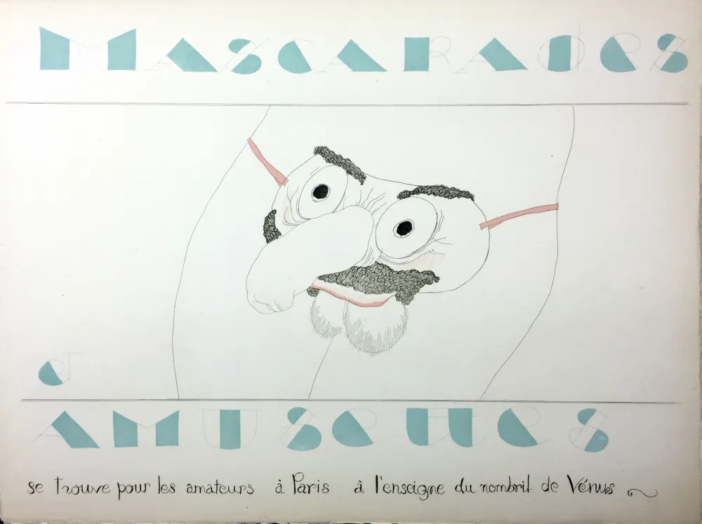 Livro Ilustrado Martin - MASCARADES ET AMUSETTES (ex. avec double état des illustrations). ‎ 1933.