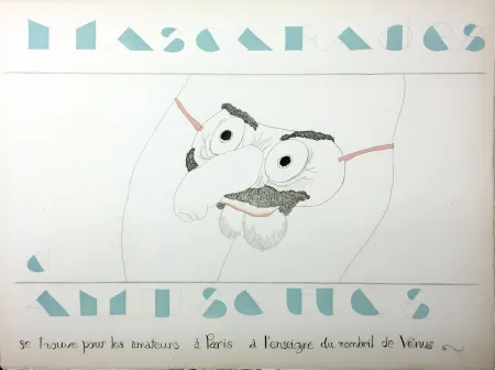 Livro Ilustrado Martin - MASCARADES ET AMUSETTES (ex. avec double état des illustrations). ‎ 1933.