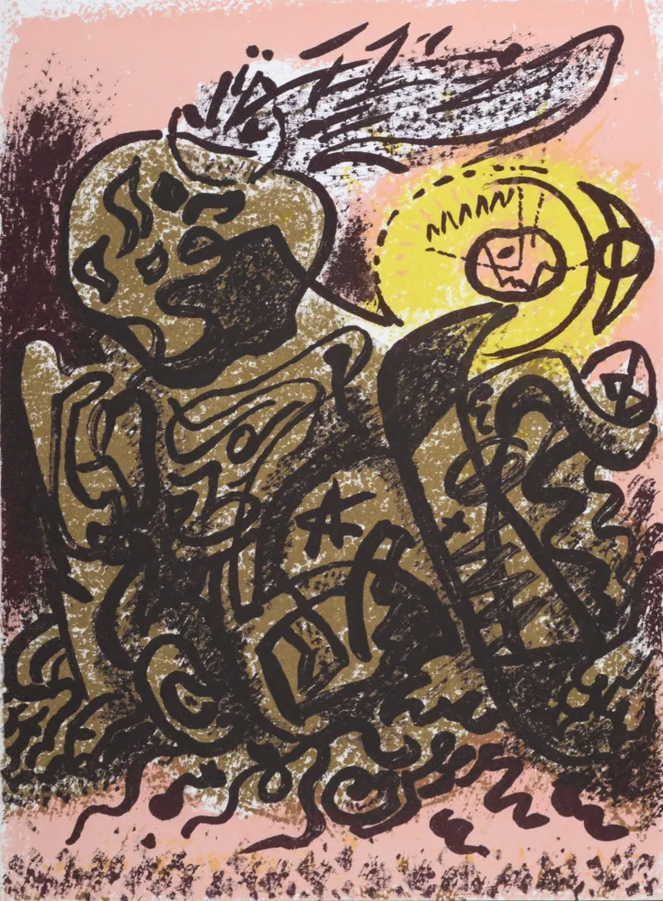 Litografia Masson - Caliban, 1965