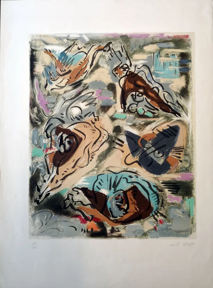 Litografia Masson - Composition 1