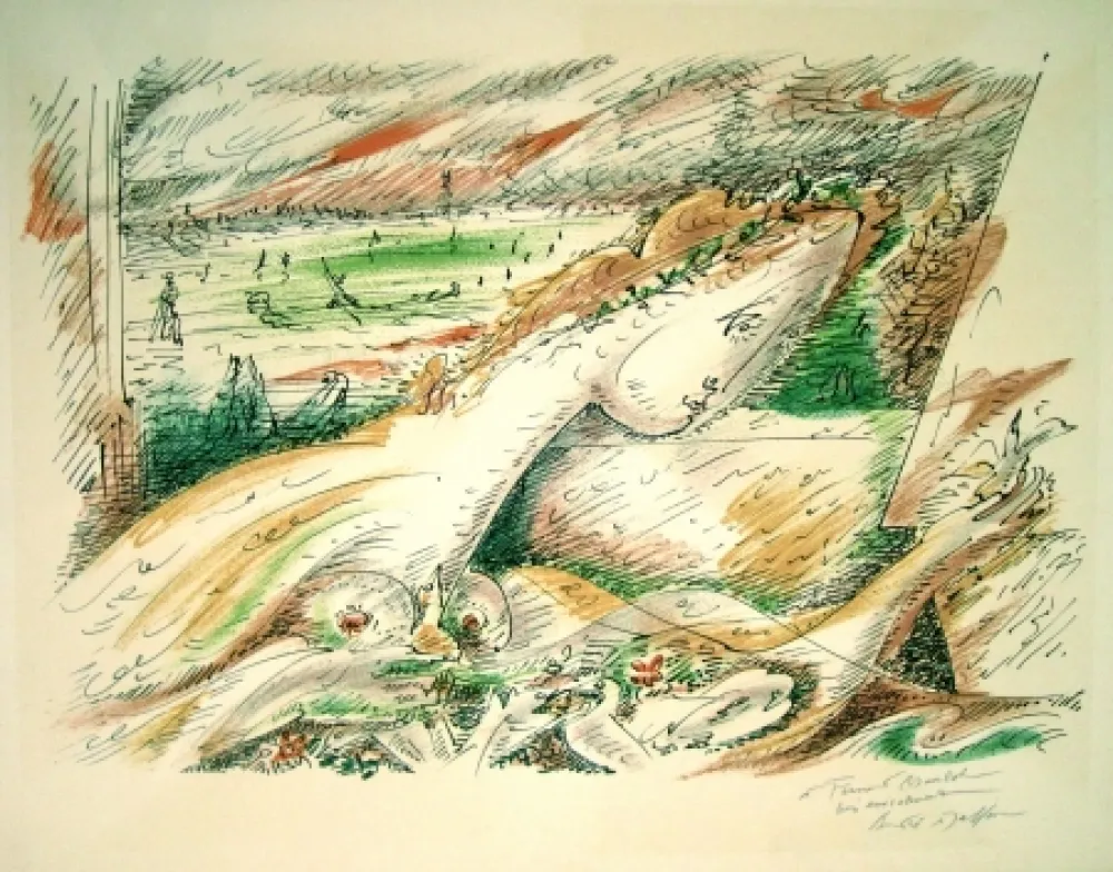 Litografia Masson - Dalia from “Je rêve” Portfolio