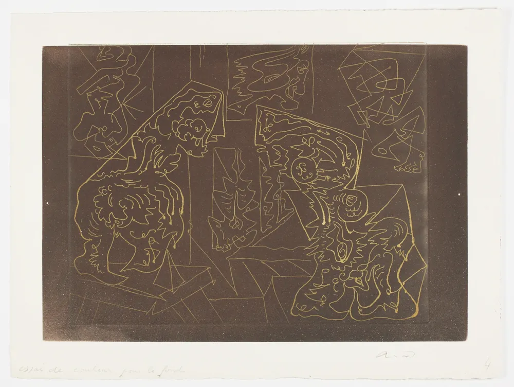 Água-Forte E Água-Tinta Masson - L'atelier du sculpteur (The sculptor's studio)