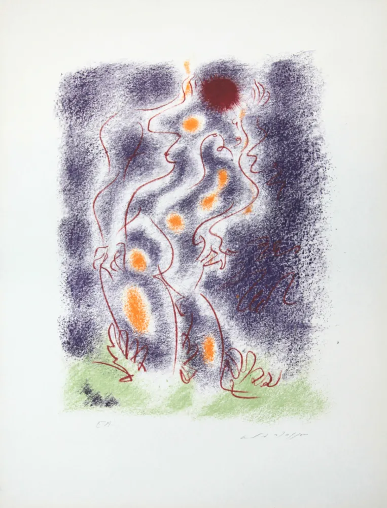 Litografia Masson - Les amoureux