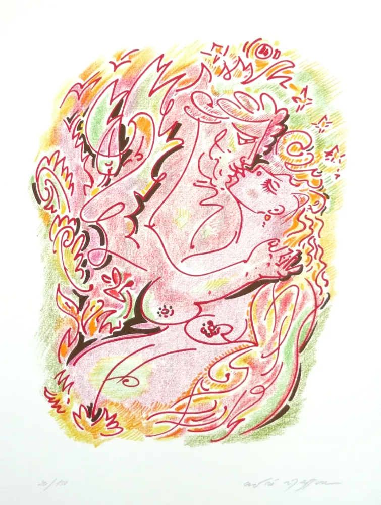 Litografia Masson - Les sonnets de Louise Labé 3