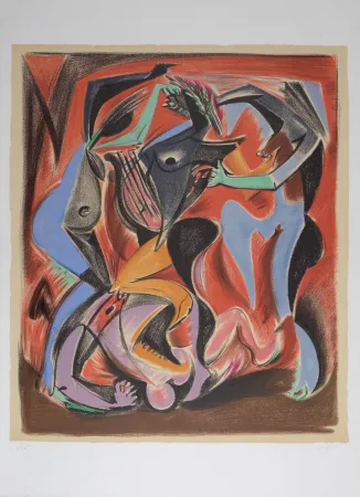 Litografia Masson - Orphée