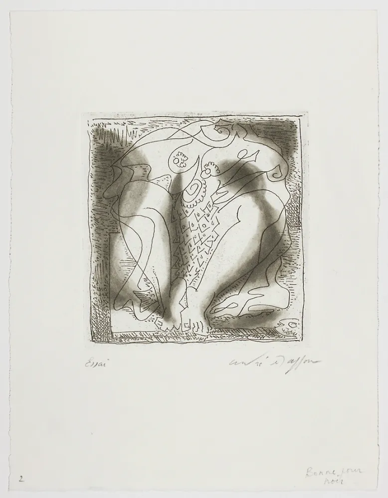 Gravura Masson - Poissonière ou La femme au poisson (Poissonière or The Fishwoman)