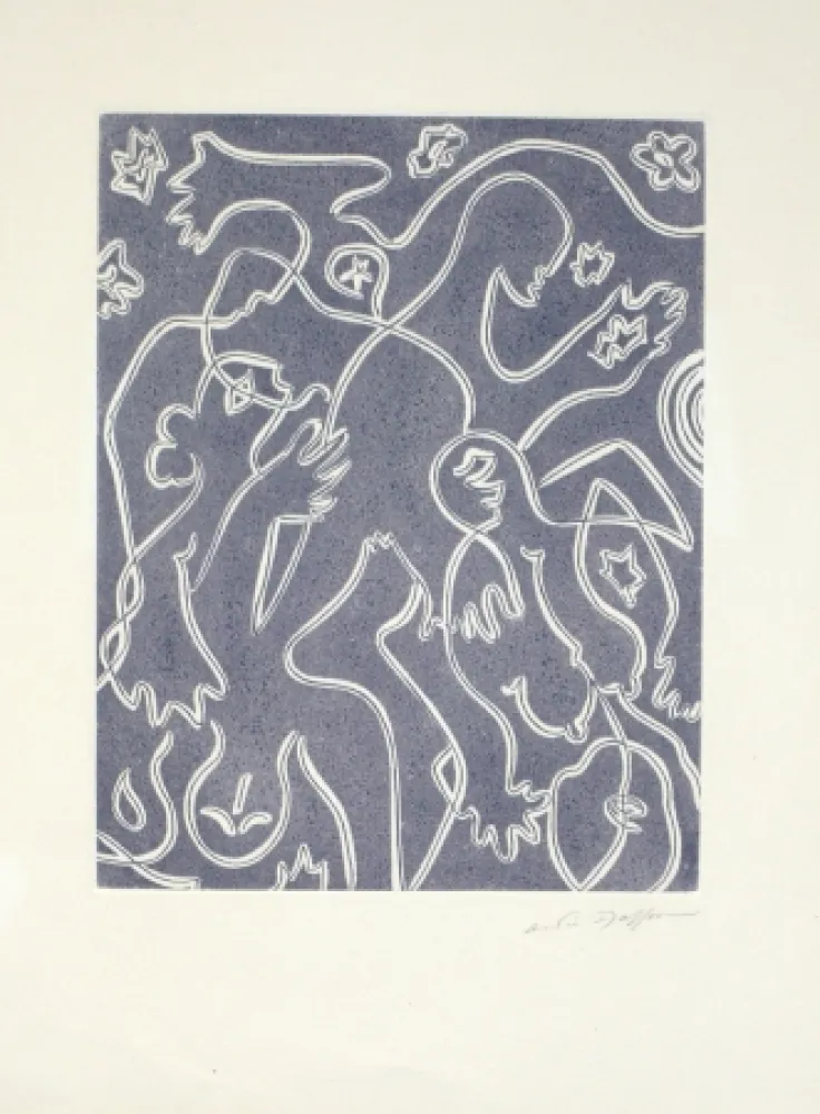 Água-Forte E Água-Tinta Masson - Sans titre