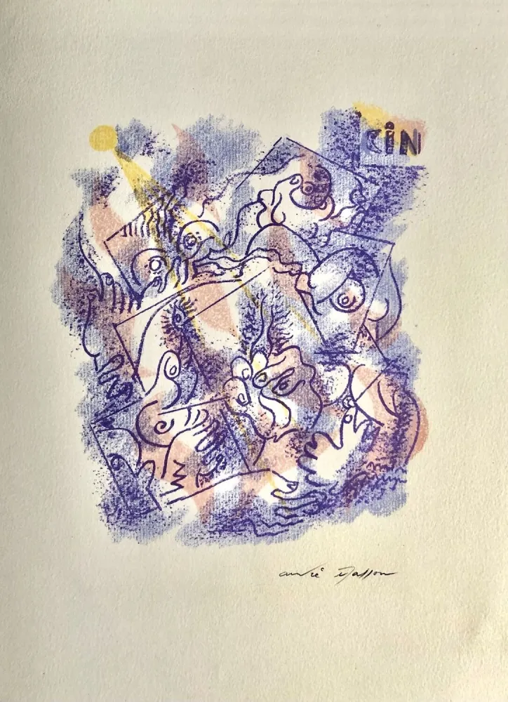 Litografia Masson - Une étoile de craie