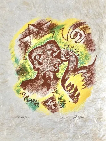 Litografia Masson - Une étoile de craie