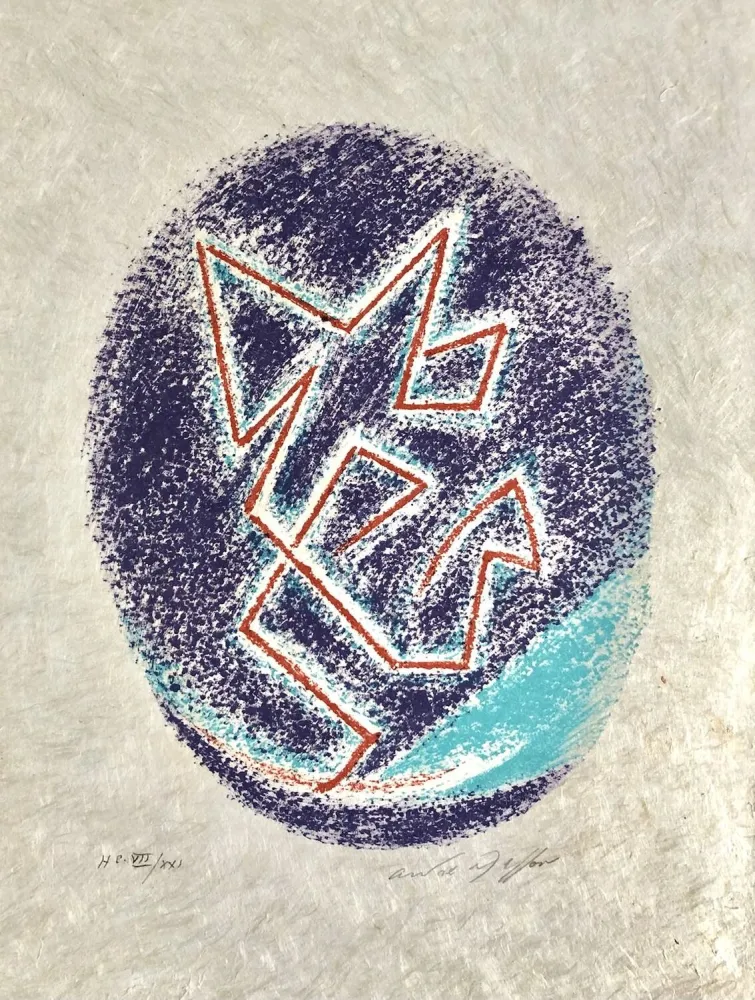 Litografia Masson - Une étoile de craie