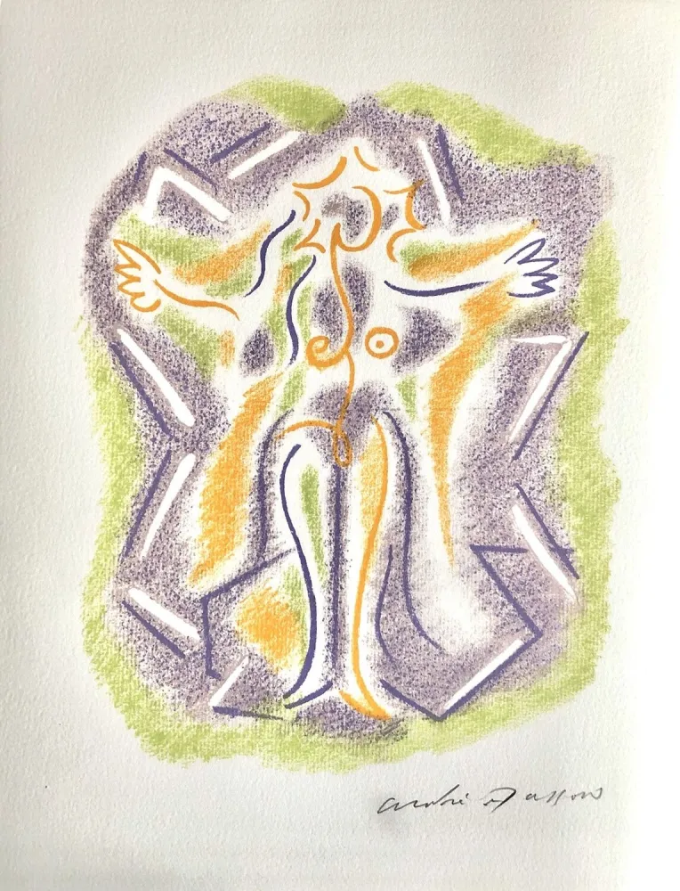 Litografia Masson - Une étoile de craie