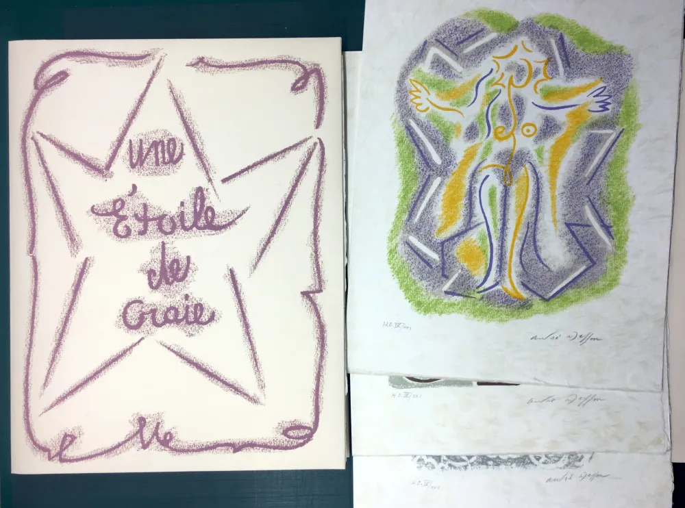 Livro Ilustrado Masson - UNE ÉTOILE DE CRAIE. Seize lithographies originales signées d'André Masson