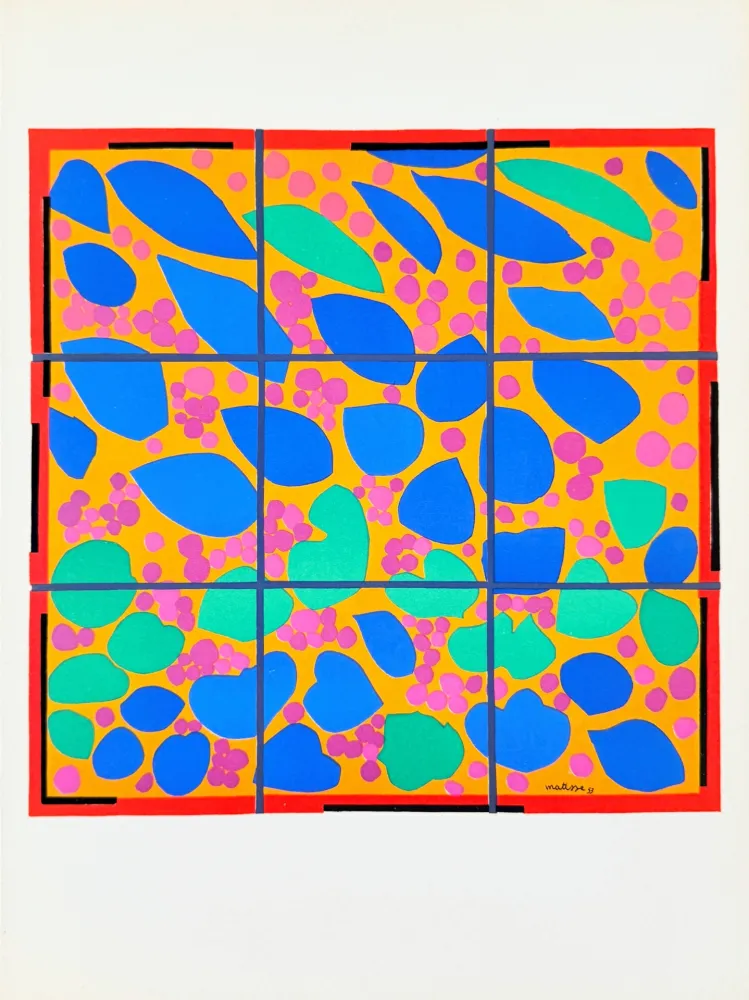 Litografia Matisse - Lierre en Fleur