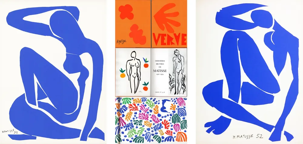 Livro Ilustrado Matisse - MATISSE : DERNIÈRES ŒUVRES 1950 - 1954 (VERVE Vol. IX, No. 35-36) 1958
