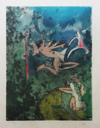 Água-Forte E Água-Tinta Matta - Centre noeuds (Planche 1)