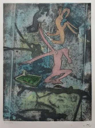 Água-Forte E Água-Tinta Matta - Centre noeuds (Planche 4)