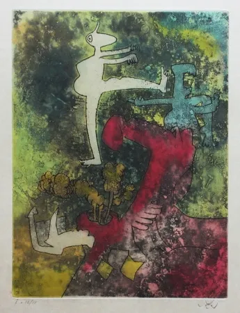 Água-Forte E Água-Tinta Matta - Centre noeuds (Planche 5)