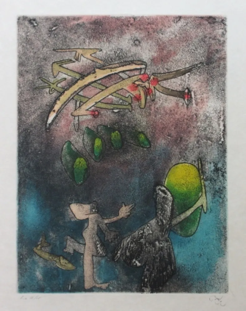 Água-Forte E Água-Tinta Matta - Centre noeuds (Planche 6)