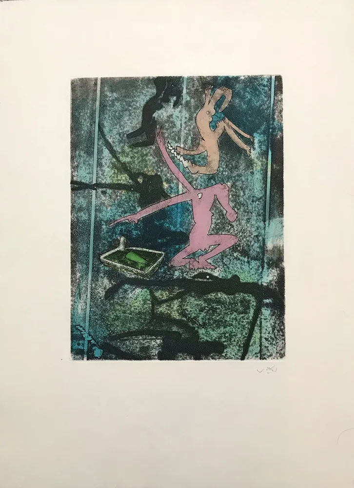 Água-Forte E Água-Tinta Matta - Centre Noeuds – Plate 4 