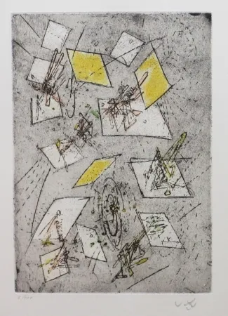 Água-Forte E Água-Tinta Matta - Droites libérées (planche 10)