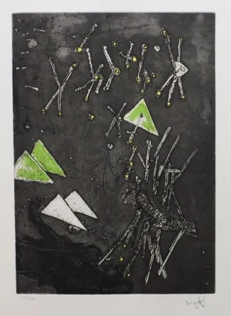 Água-Forte E Água-Tinta Matta - Droites libérées (planche 11)