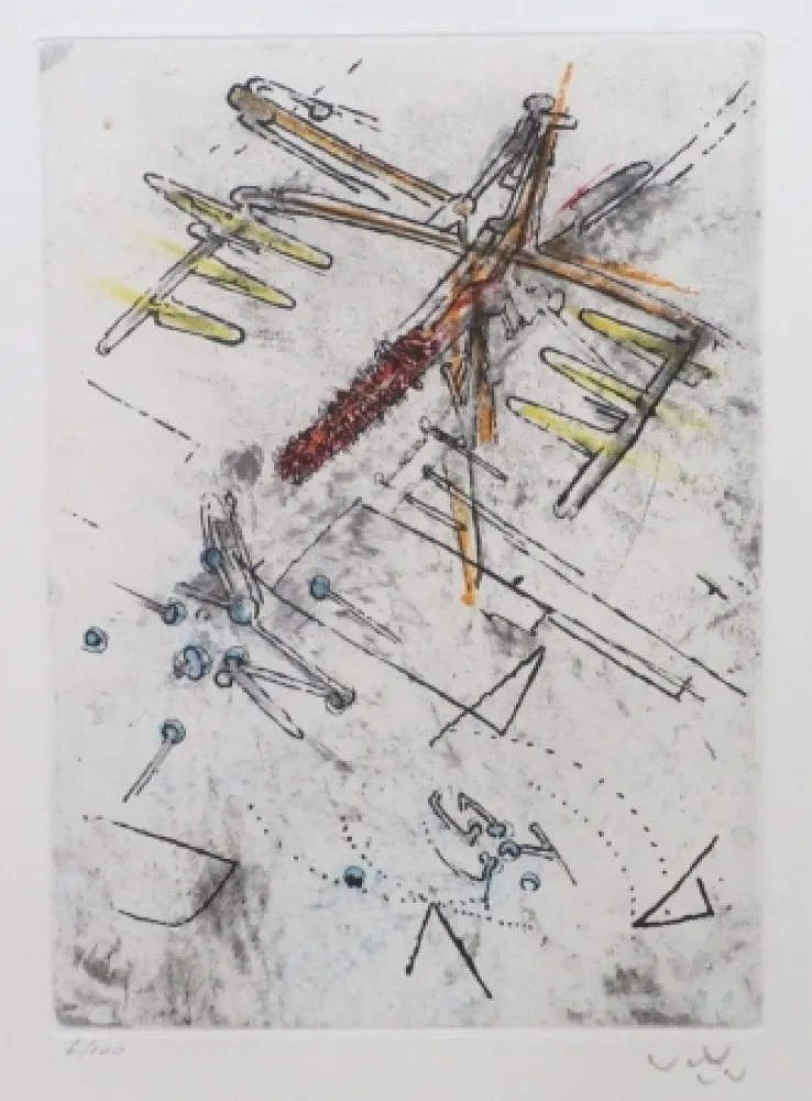 Água-Forte E Água-Tinta Matta - Droites libérées (planche 12)