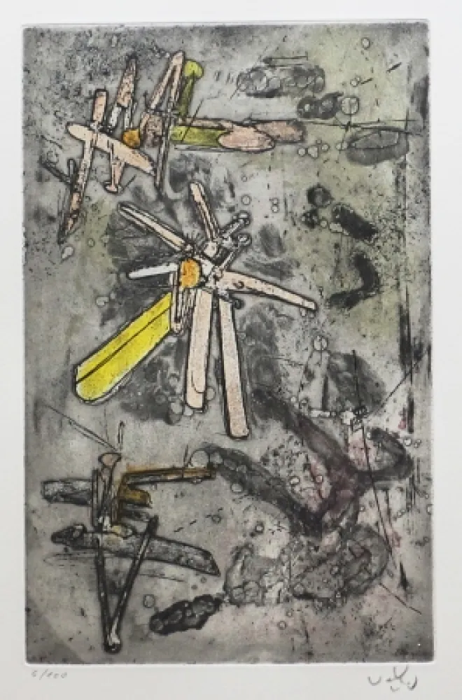 Água-Forte E Água-Tinta Matta - Droites libérées (Planche 14)