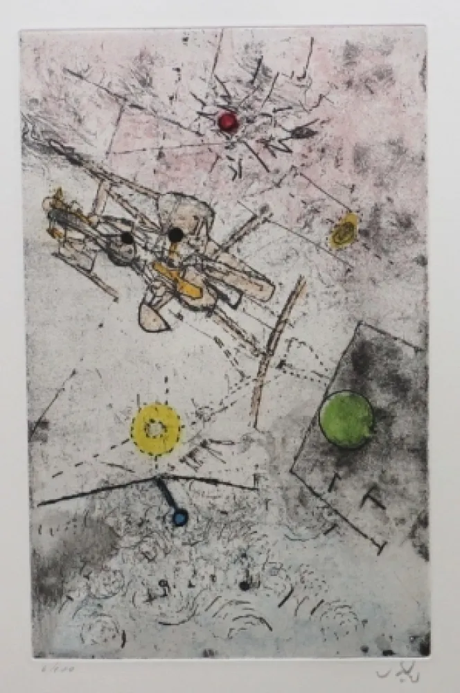 Água-Forte E Água-Tinta Matta - Droites libérées (planche 7)