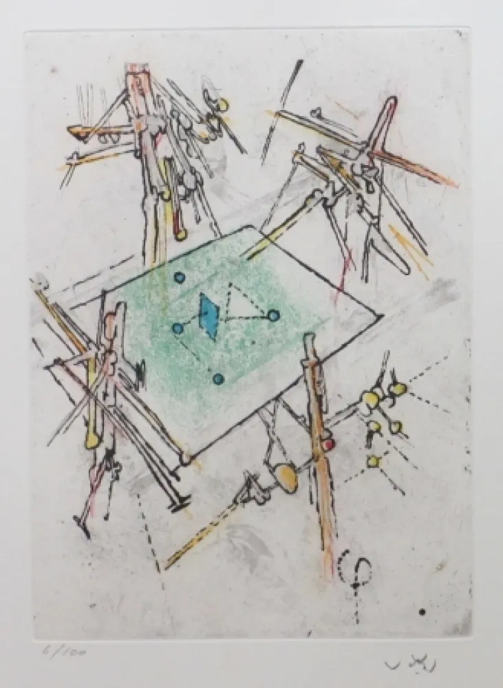 Água-Forte E Água-Tinta Matta - Droites libérées (planche1)