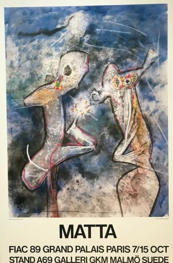 Cartaz Matta - Exhibition poster 1989