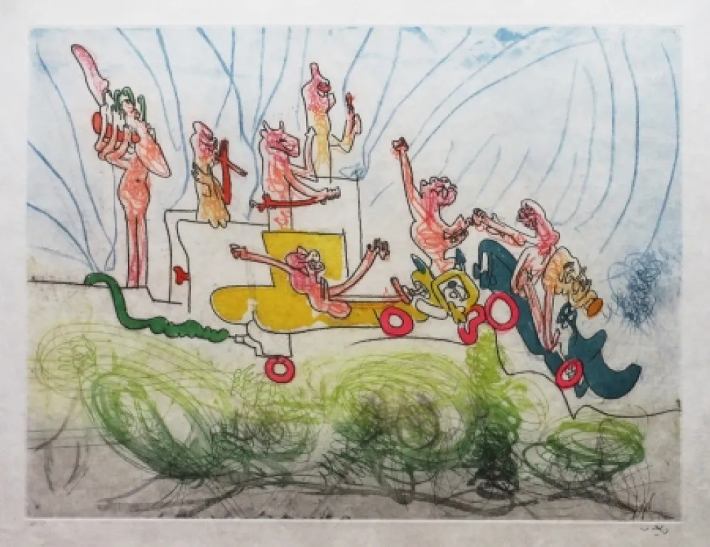 Água-Forte E Água-Tinta Matta - Les Oh' Tomobiles (Planche 2)