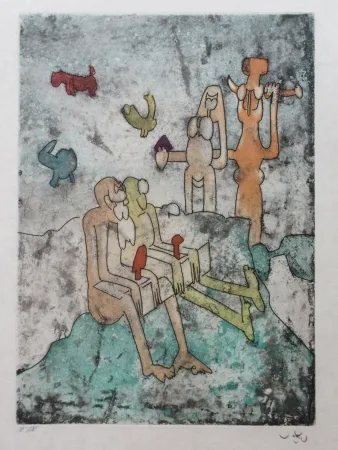 Água-Forte E Água-Tinta Matta - Vivante mortalité (Planche 1)