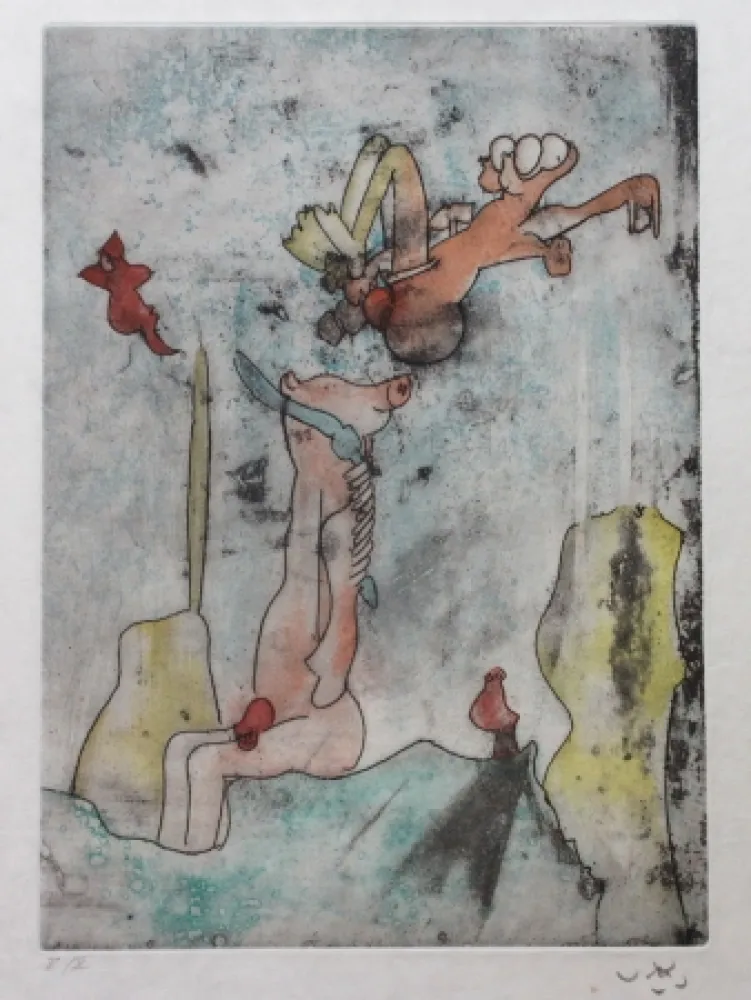 Água-Forte E Água-Tinta Matta - Vivante mortalité (Planche 5)