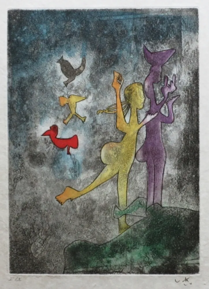 Água-Forte E Água-Tinta Matta - Vivante Mortalité (Planche 6 )