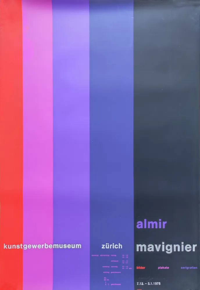 Serigrafia Mavignier - Kunstgewerbemuseum Zürich.