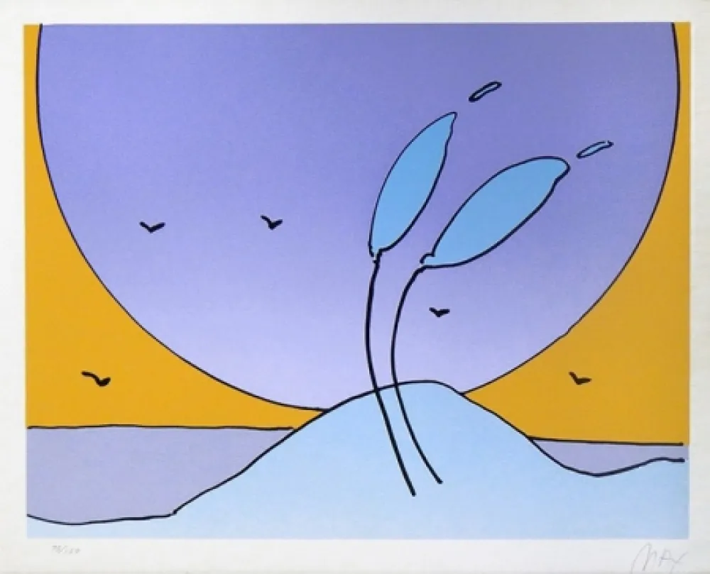 Serigrafia Max - SPACE FLOWERS II